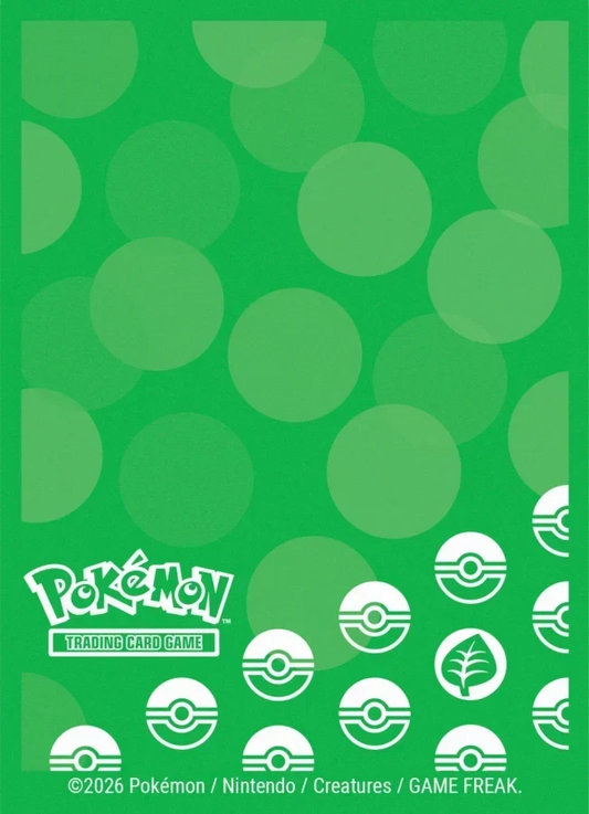 Pokémon TCG: Ultra Pro Deck Protector Sleeves, Grass (65 pcs)