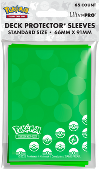 Pokémon TCG: Ultra Pro Deck Protector Sleeves, Grass (65 pcs)
