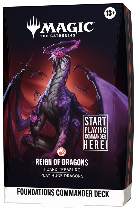 Magic The Gathering: Reality Fracture - Foundations Commander Deck "Reign Of Dragons"