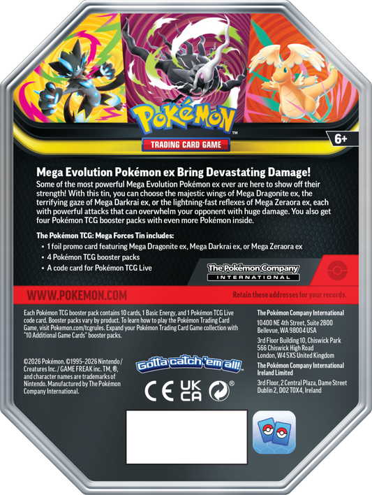 Pokémon TCG: Mega Forces Tin - Mega Darkrai ex