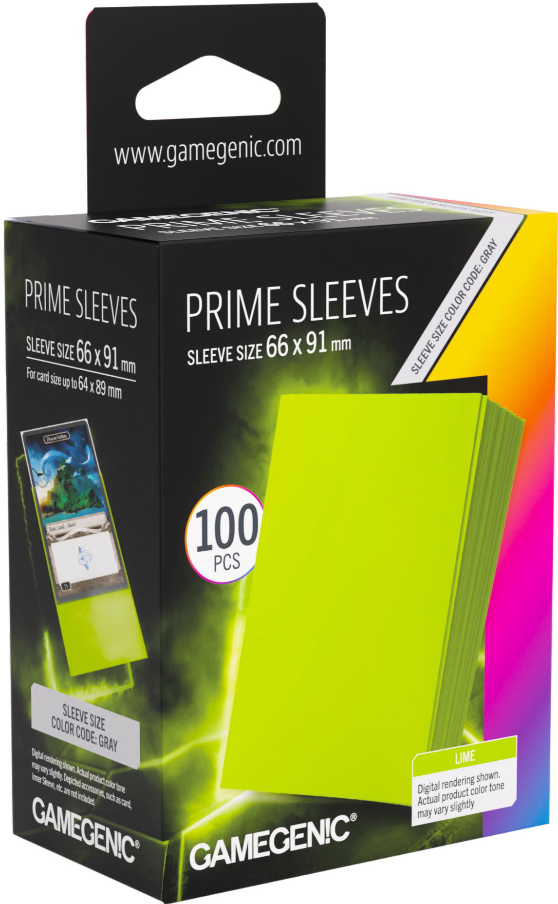 Prime Sleeves Lime 66x91