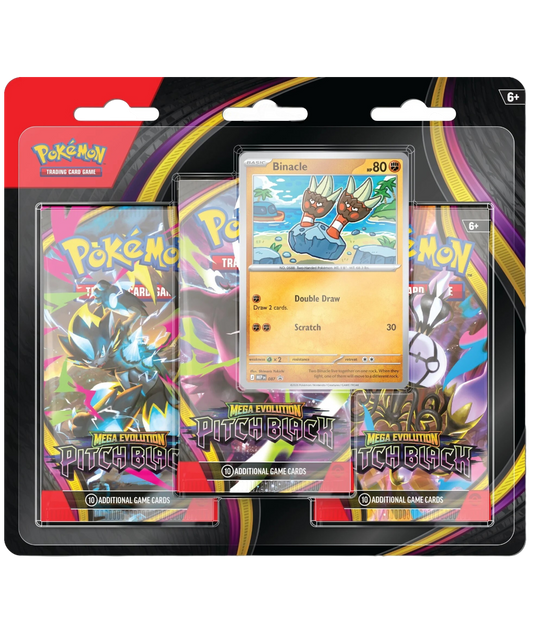 Pokémon TCG: Mega Evolution - Pitch Black - 3 - pack Blister