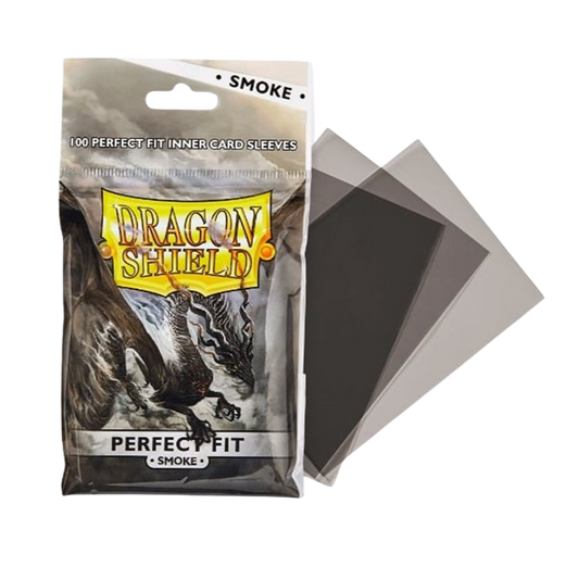 Dragon Shield Standard Perfect Fit Sleeves - Smoke (100 Sleeves)