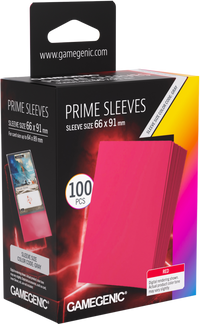 Prime Sleeves Red 66x91