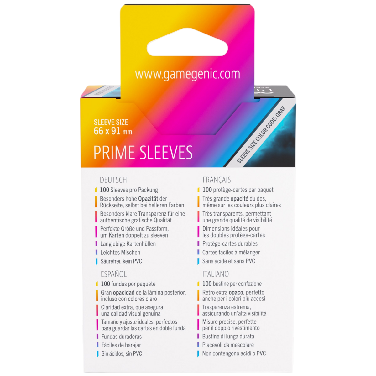 Prime Sleeves Blue 66x91