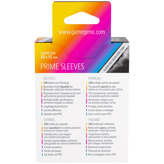 Prime Sleeves Black 66x91