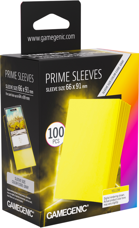 Prime Sleeves Yellow 66x91